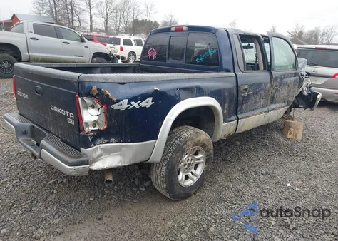 2004 Dodge Dakota Slt from USA, damaged, VIN 1D7HG48N94S607987